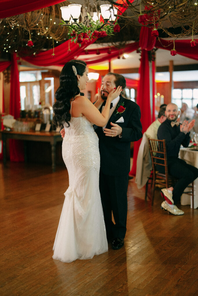 Bride dances with her father